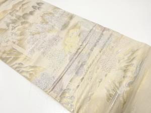 プラチナ二重箔　上賀茂の里織り出し　袋帯